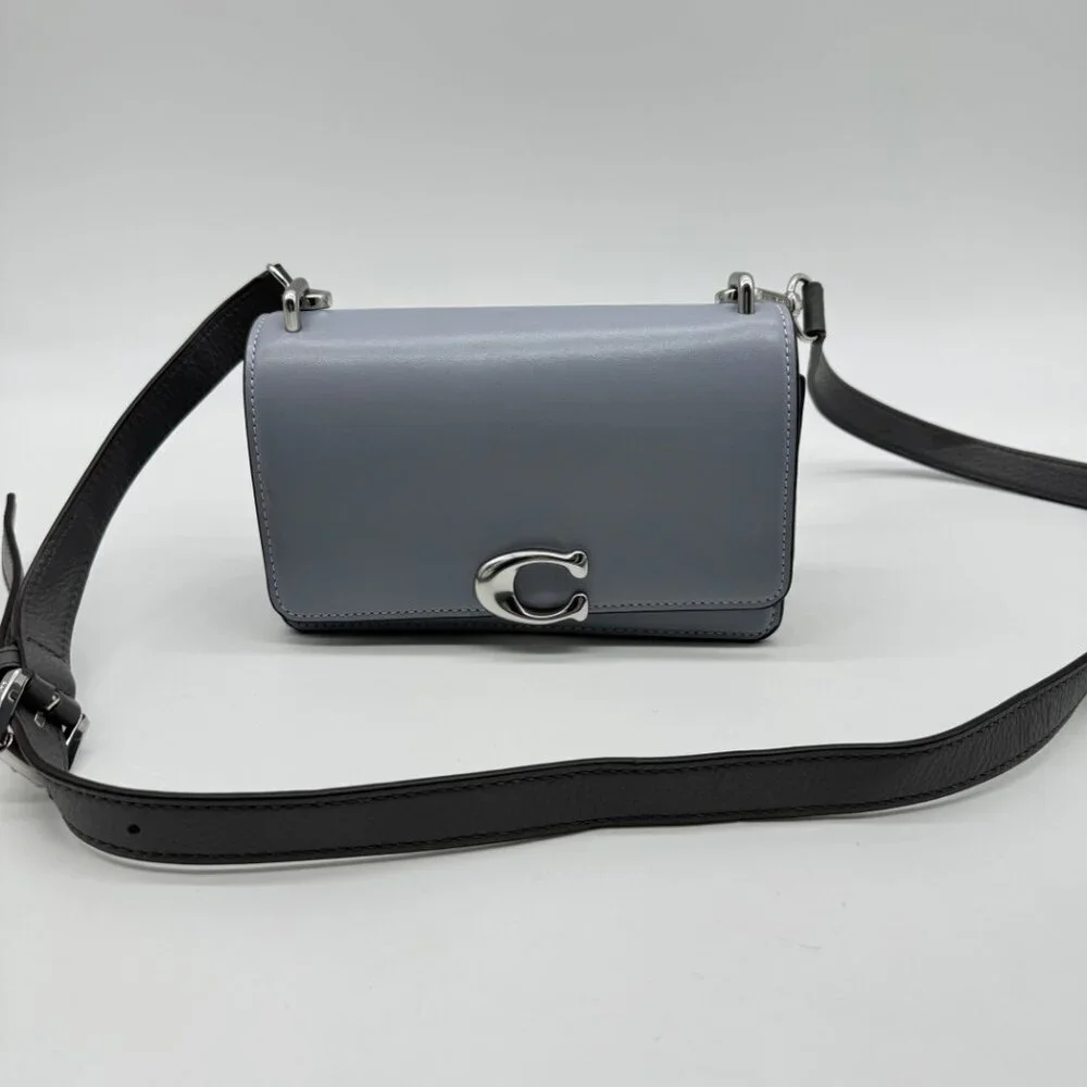 COACH Bandit Luxe full grain leather crossbody bag- Blue - Picture 10 of 13